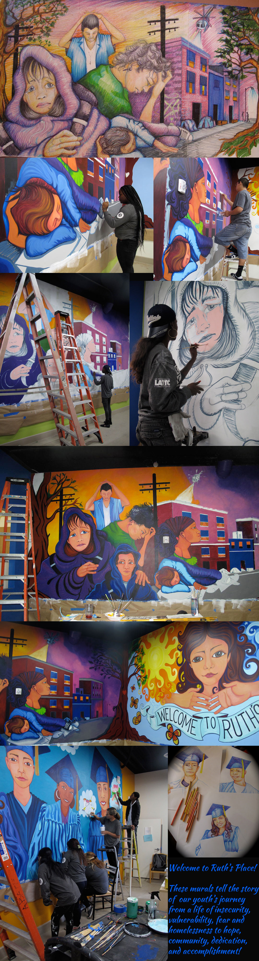 Mural in collaboration with the Coalition for Responsible Community Development (CRCD)